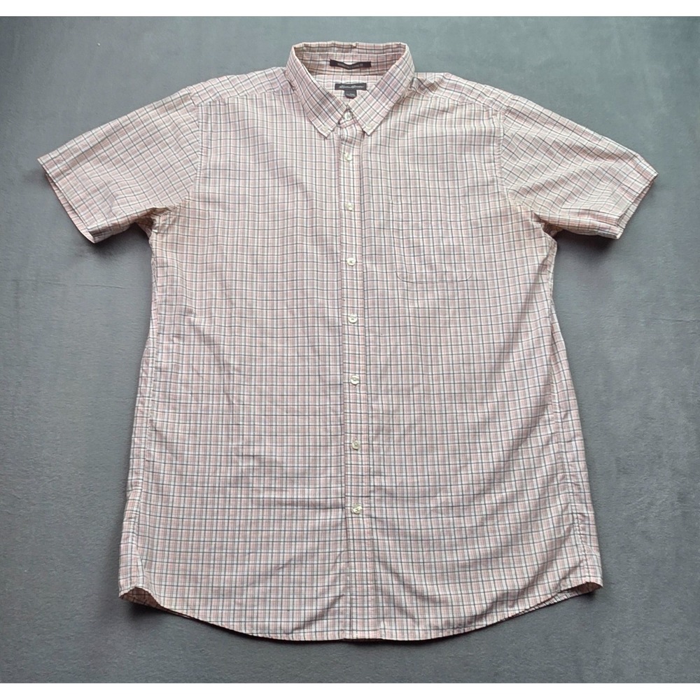 Eddie Bauer Short Sleeve Button Up Shirt Men's TXL Tall‎